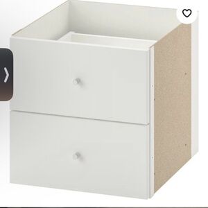 IKEA‎ New black Kallax 13X13" 2 Drawer Insert Component Kit #14729